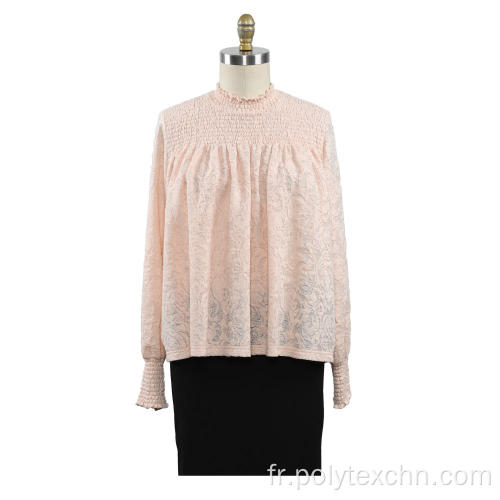 Pull à col roulé tricoté pour femme